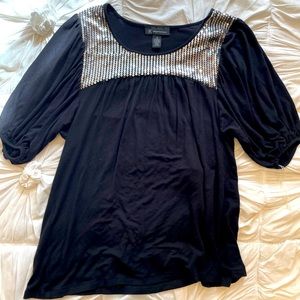 Black blouse with Sequins